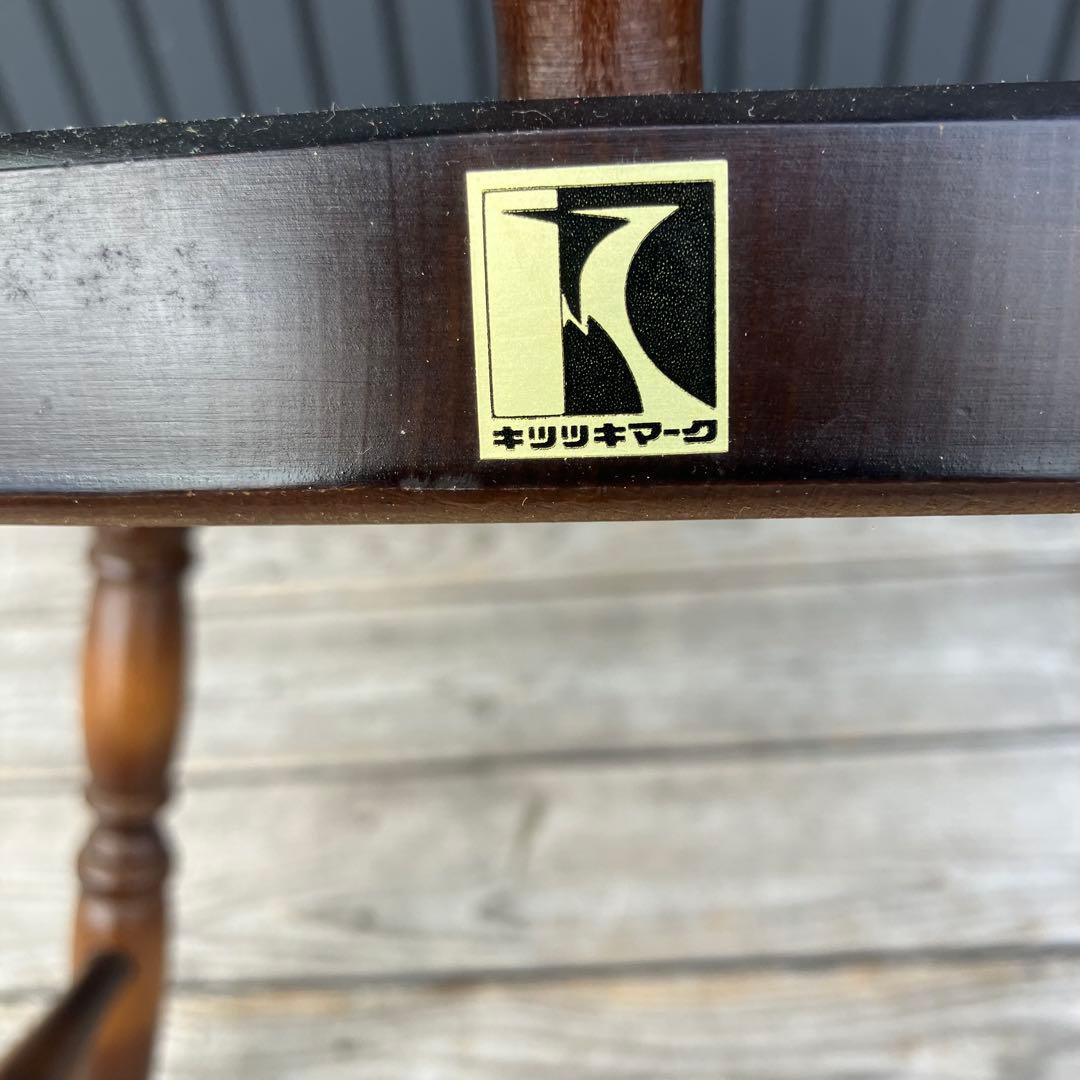 ① ヴィンテージ 飛騨産業 キツツキ 木製椅子 ウインザーチェア アームチェア