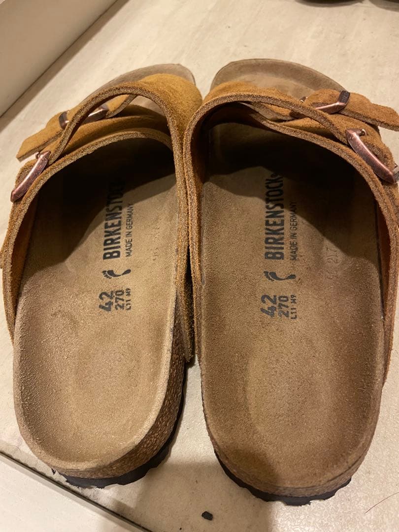 BIRKENSTOCK / Zurich ブラウン スエード サンダル 42