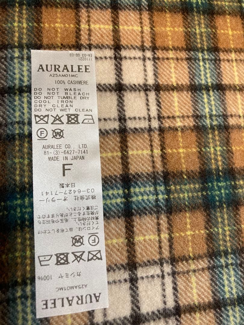 プ*ー様 AURALEE CASHMERE CHECK STOLE