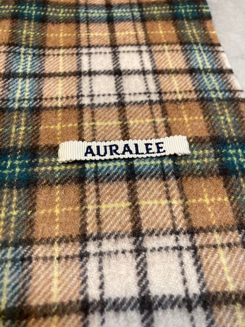 プ*ー様 AURALEE CASHMERE CHECK STOLE