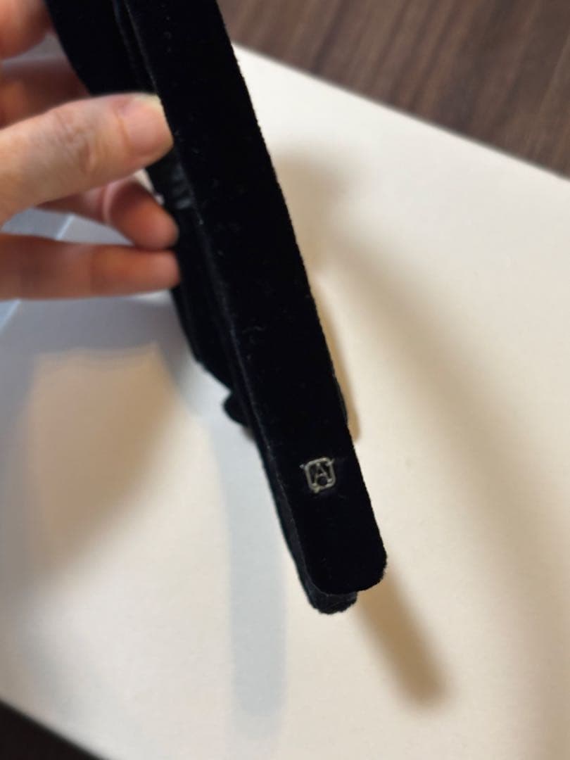 アレクサンドルドゥパリ　カチューチャ　ベロア　ブラック