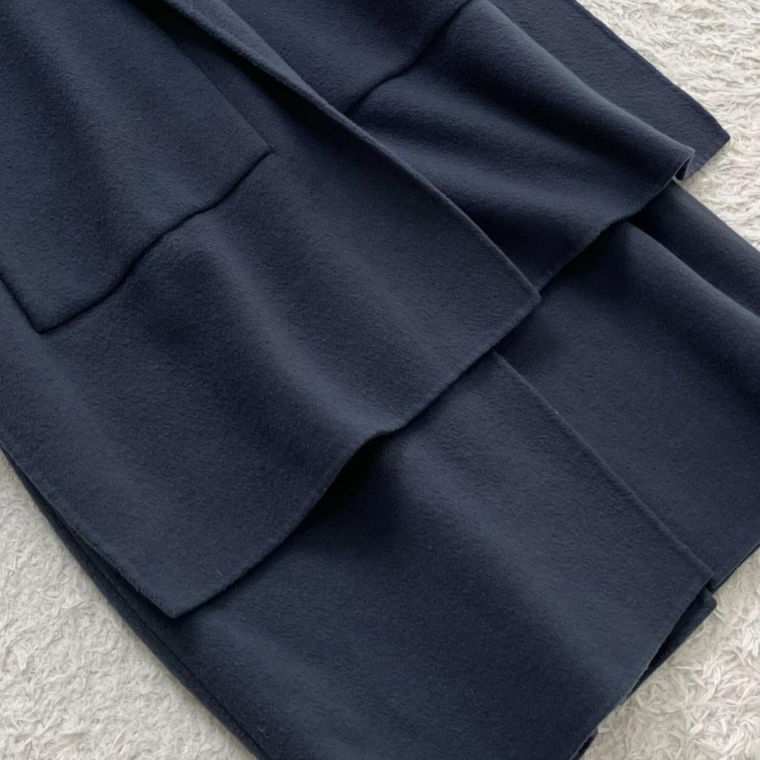 極美品✨近年✨エトレ フーディーストールリバーコート ダブルフェイス M