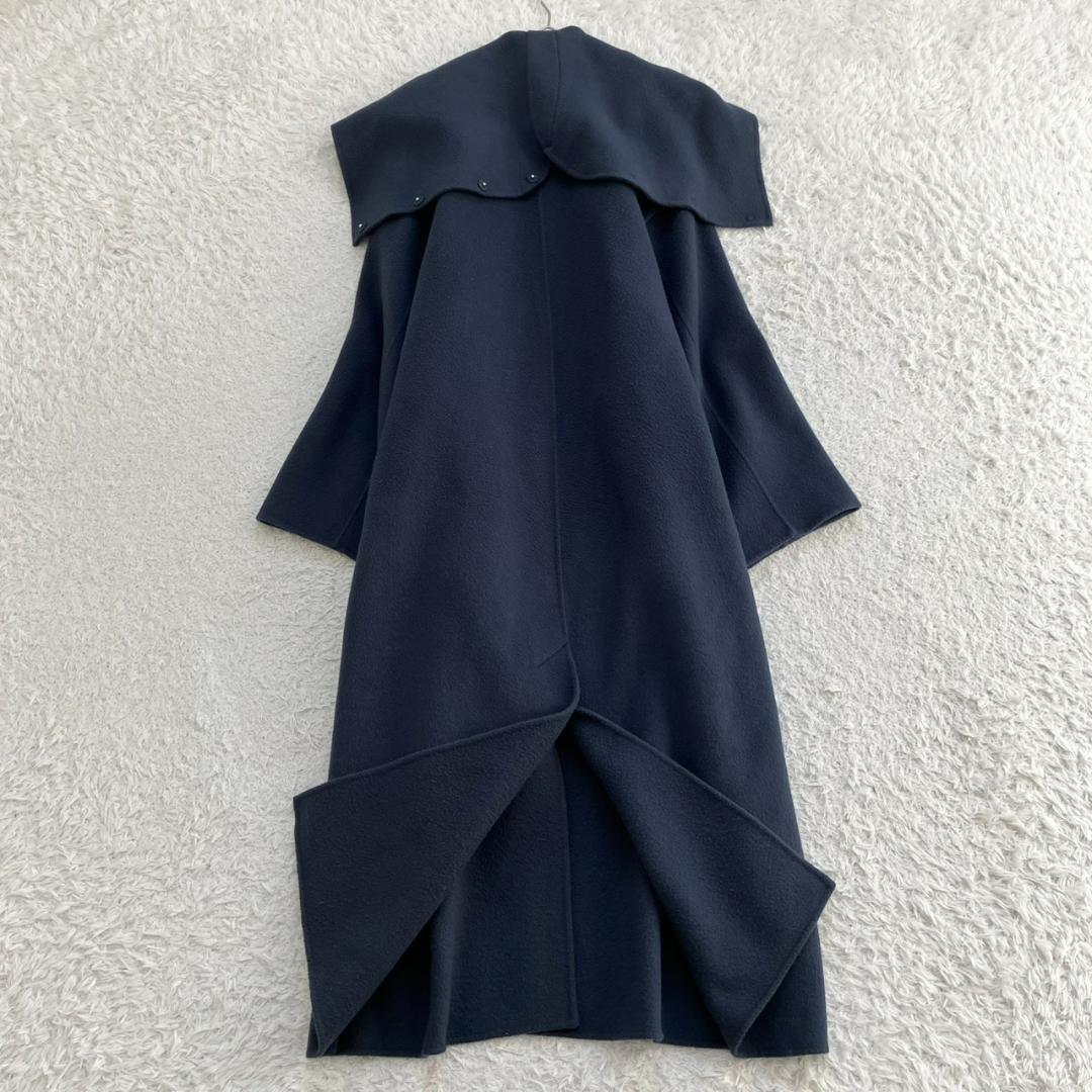 極美品✨近年✨エトレ フーディーストールリバーコート ダブルフェイス M