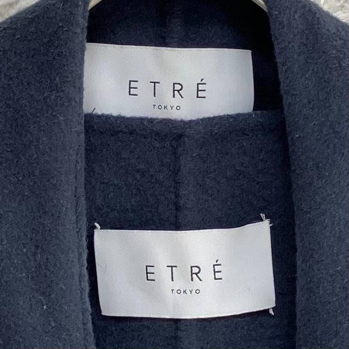 極美品✨近年✨エトレ フーディーストールリバーコート ダブルフェイス M