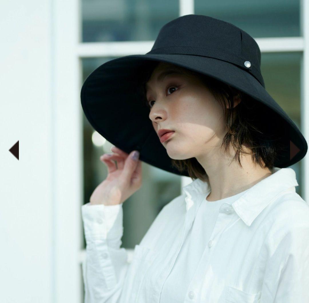 サンバリア100 ウィンドハット　黒 M