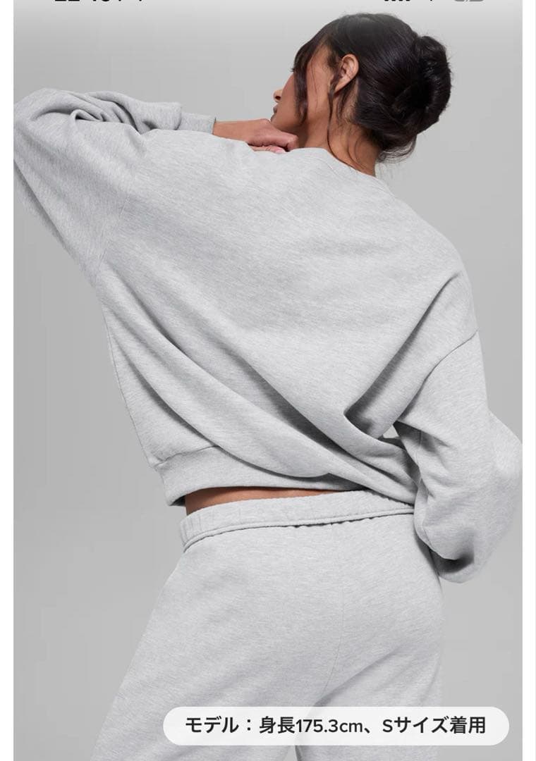 【ktm】 AccoladeクルーネックプルオーバーライトグレーS