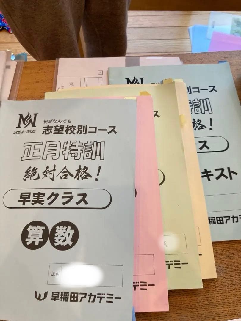 再再再値下げ！早稲アカ　NN早実　2025年1月終了組　夏期講習から直前まで
