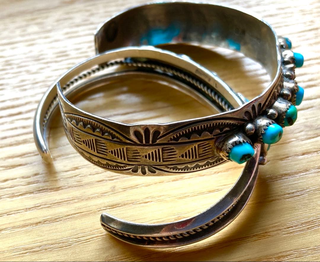 インディアンジュエリー　バングル　2個セット