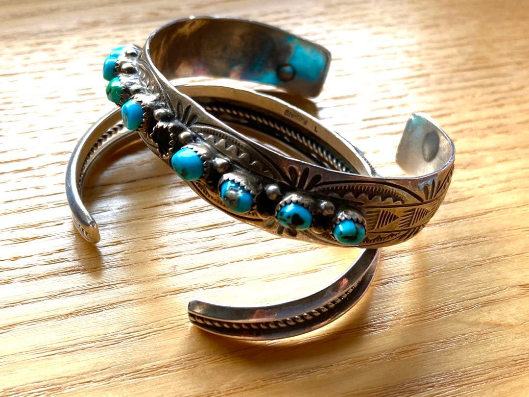 インディアンジュエリー　バングル　2個セット