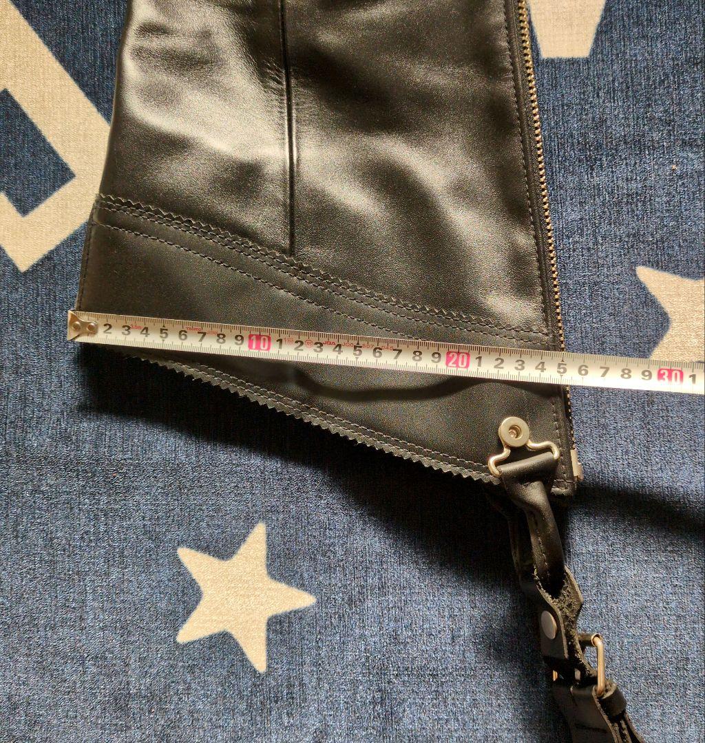 KADOYA ブラック レザー チャップス