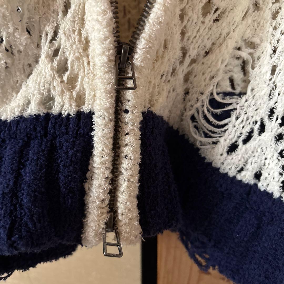 【完売品】glamb オープンワークニットMA-1