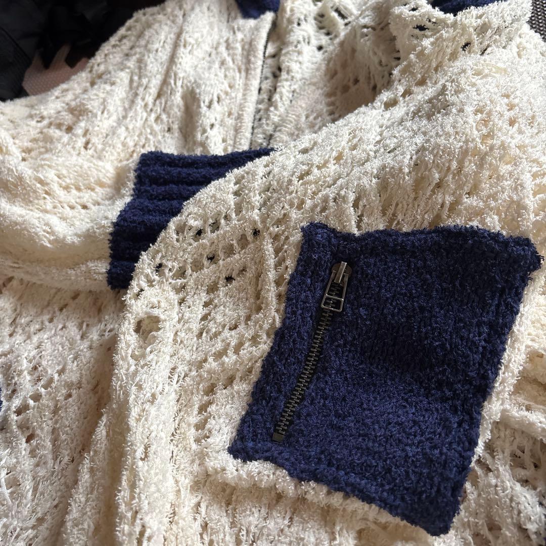 【完売品】glamb オープンワークニットMA-1