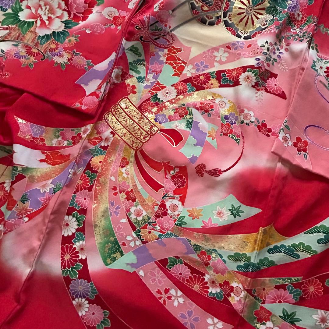 七五三 三歳 着物セット 作り帯 753 女の子 子供着物 箱迫 3歳 草履