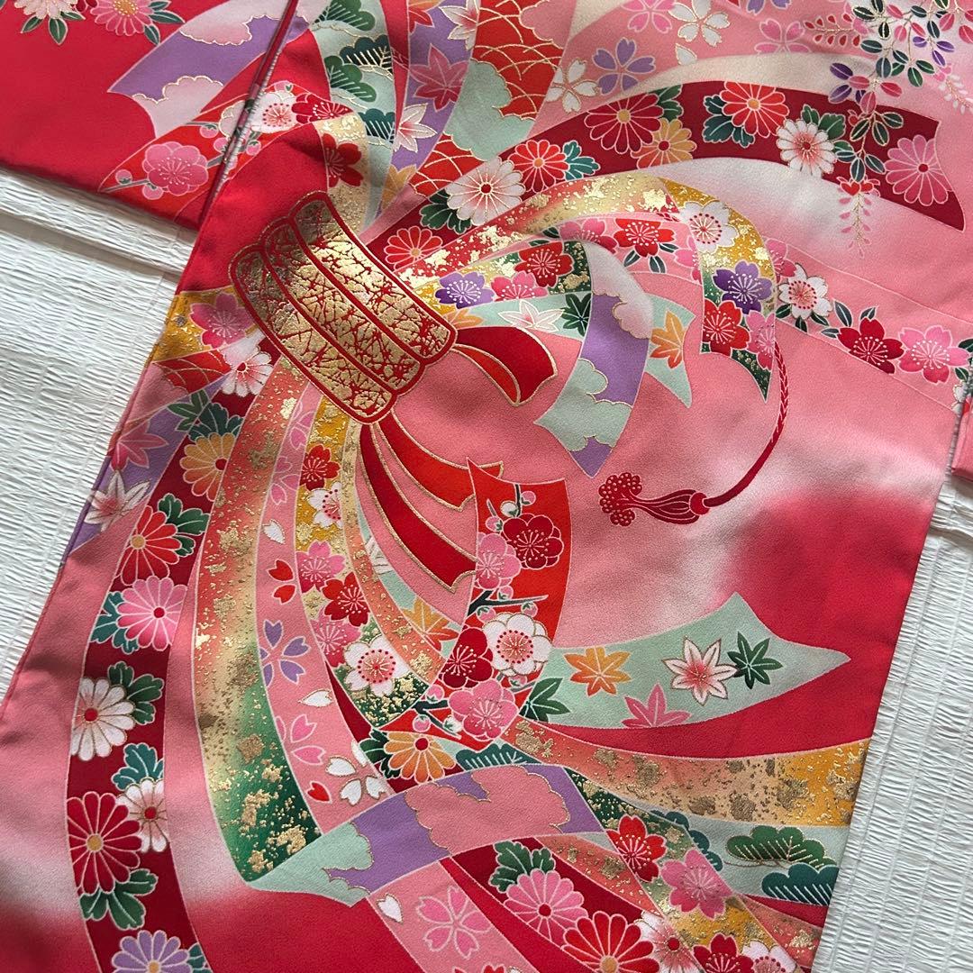 七五三 三歳 着物セット 作り帯 753 女の子 子供着物 箱迫 3歳 草履