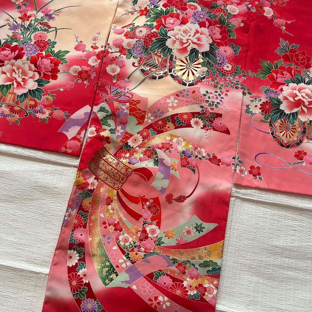 七五三 三歳 着物セット 作り帯 753 女の子 子供着物 箱迫 3歳 草履