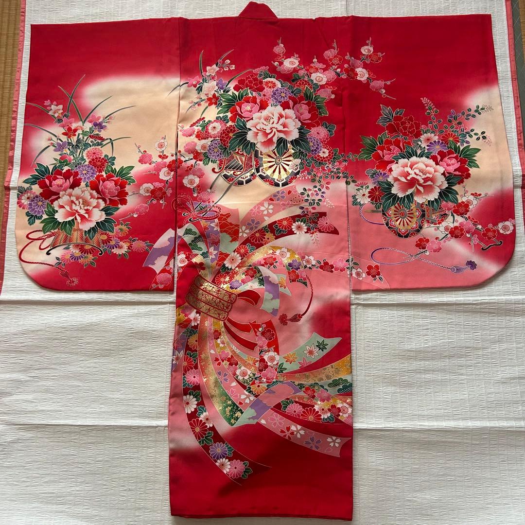 七五三 三歳 着物セット 作り帯 753 女の子 子供着物 箱迫 3歳 草履