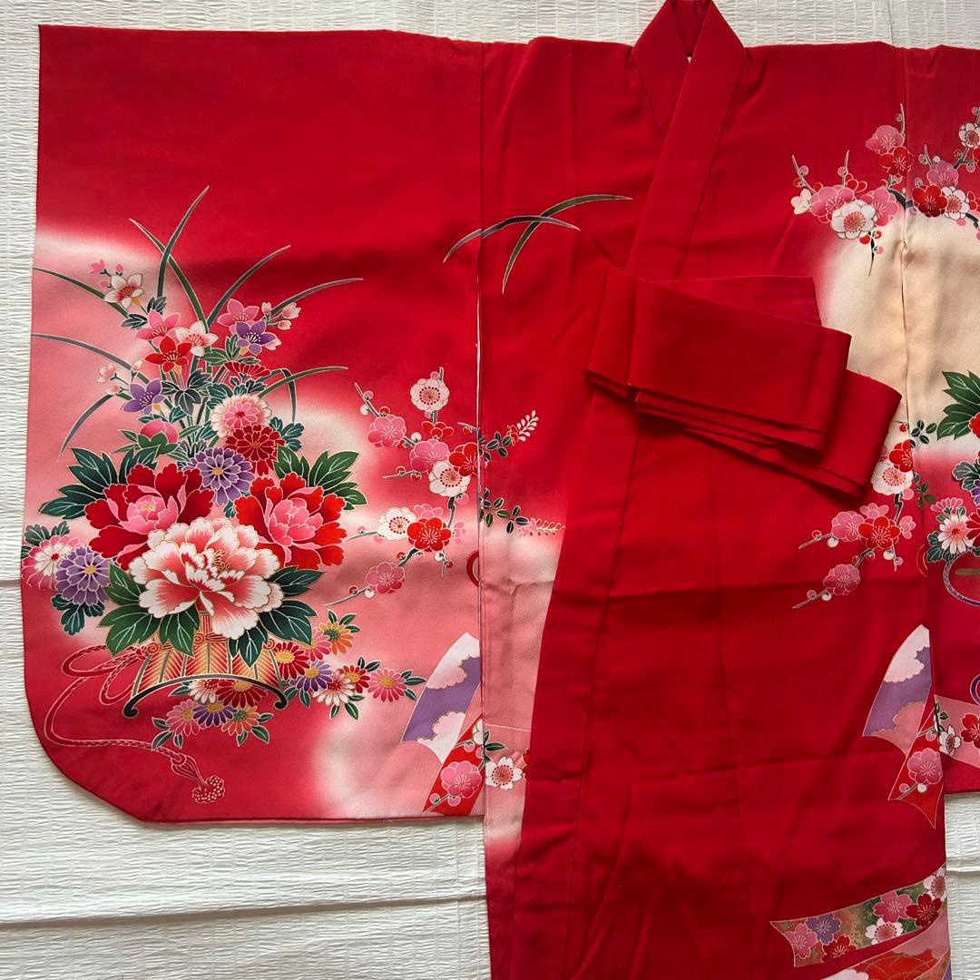 七五三 三歳 着物セット 作り帯 753 女の子 子供着物 箱迫 3歳 草履