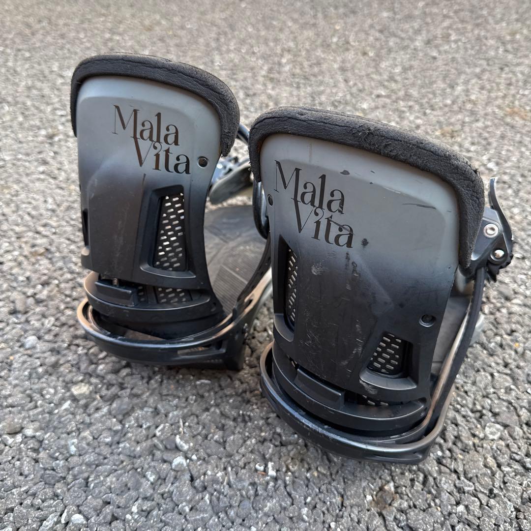 Mala Vita Re:flex M スノーボード ビンディング ブラック