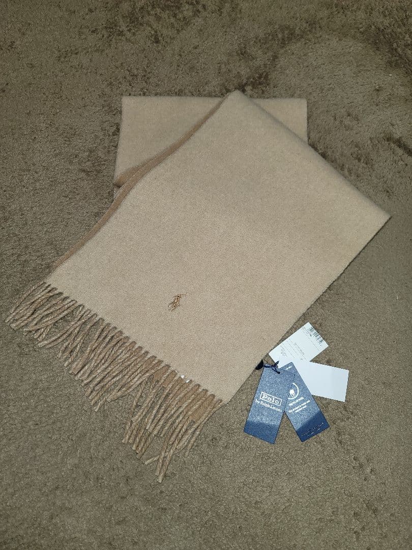 【新品未使用】Polo by Ralph Lauren ベージュ マフラー