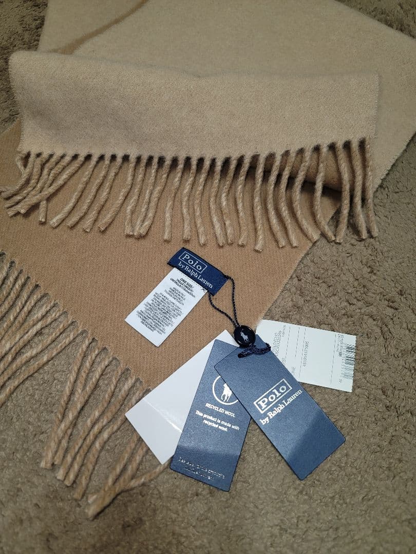 【新品未使用】Polo by Ralph Lauren ベージュ マフラー