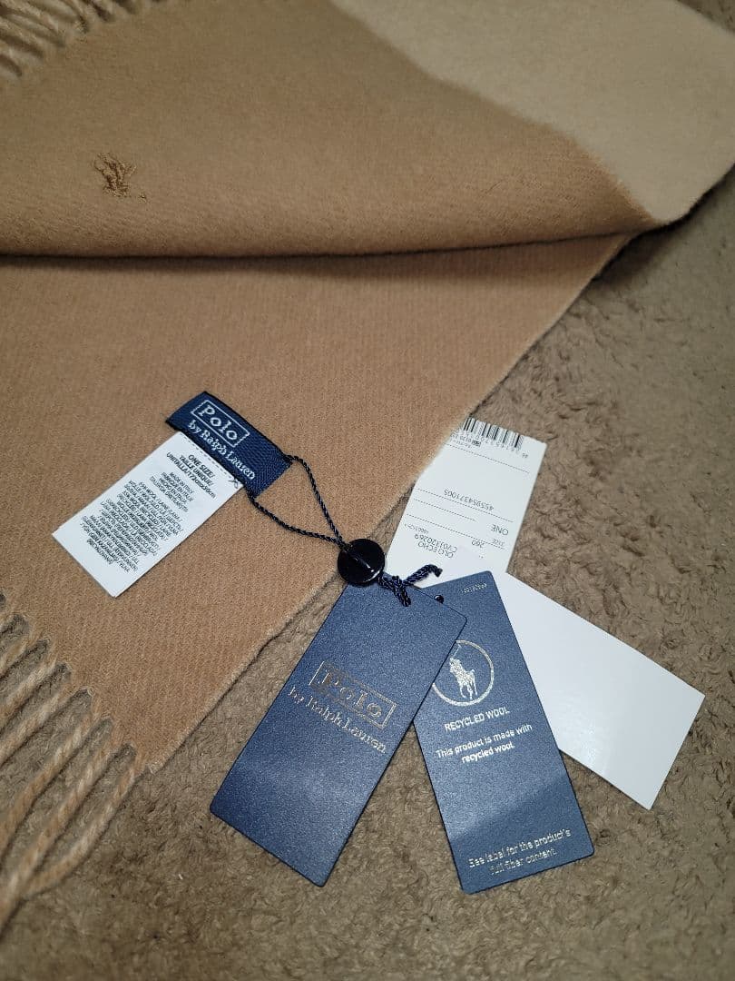 【新品未使用】Polo by Ralph Lauren ベージュ マフラー