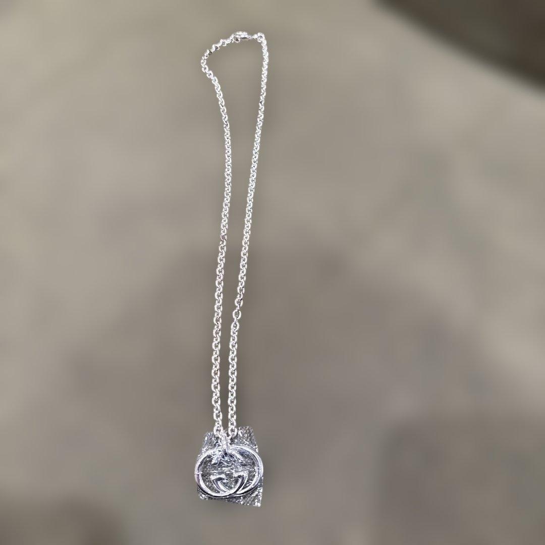 GUCCI ダブルGロゴ ネックレス シルバー925