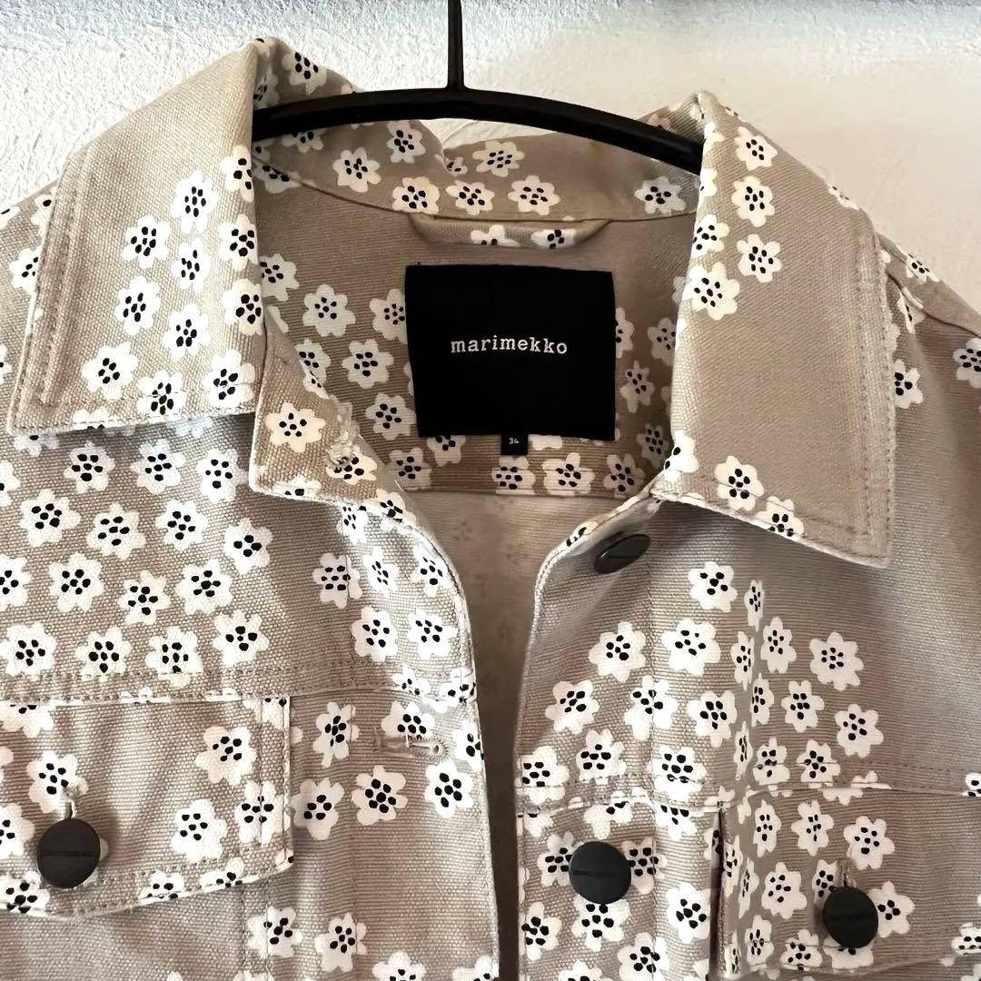 値下げ！レア　マリメッコ　美品　marimekko ジャケット　プケッティ　34