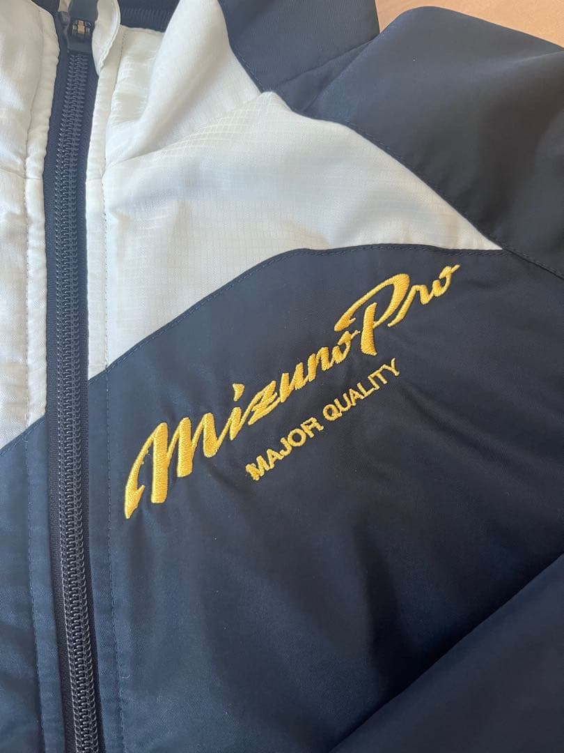 MizunoPro スポーツジャケット ネイビー/ホワイト　グラコン