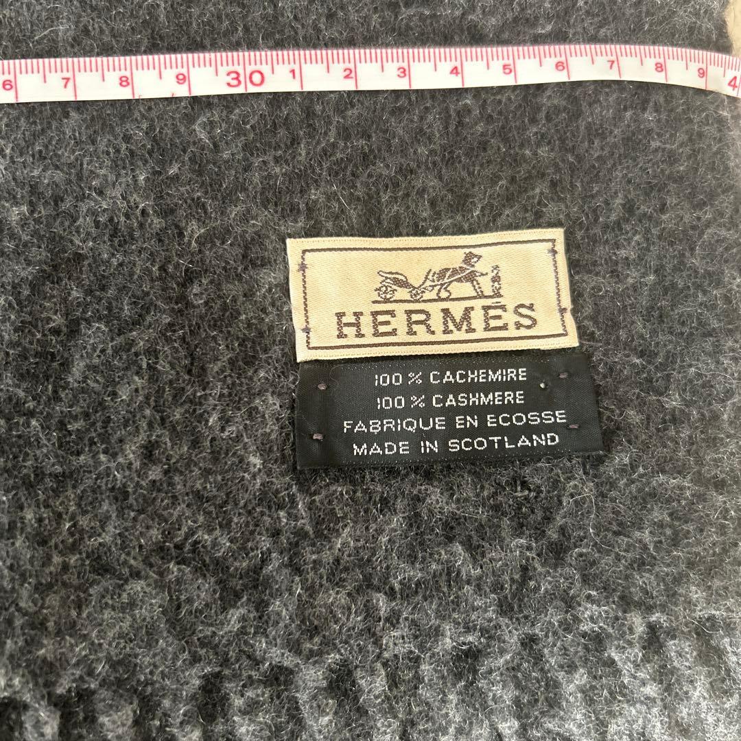 エルメス★マフラー　グレー★