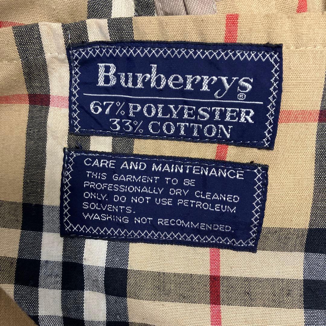 バーバリー チェック裏地 ベージュ トレンチコート ベルト付