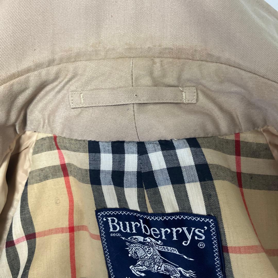 バーバリー チェック裏地 ベージュ トレンチコート ベルト付