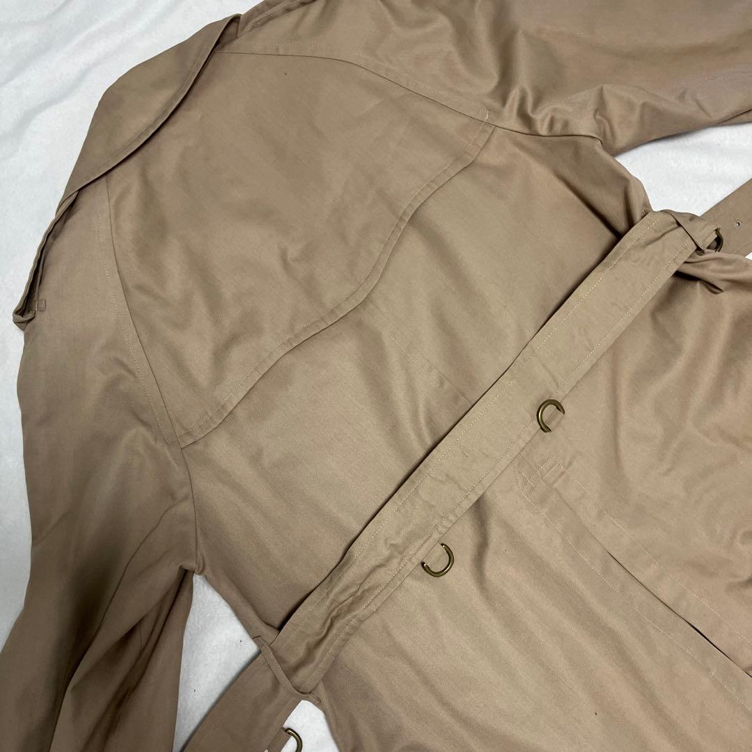 バーバリー チェック裏地 ベージュ トレンチコート ベルト付