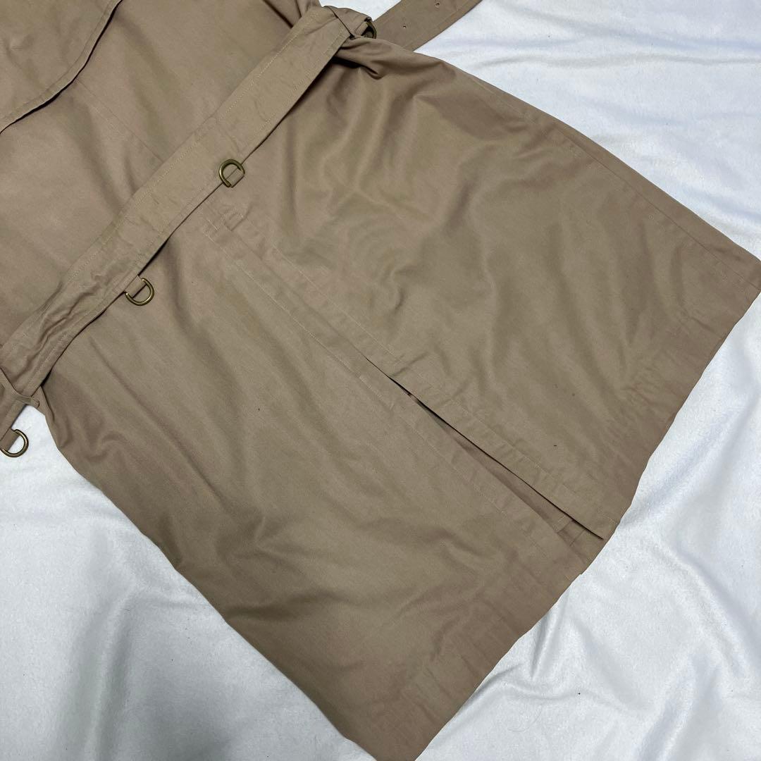 バーバリー チェック裏地 ベージュ トレンチコート ベルト付