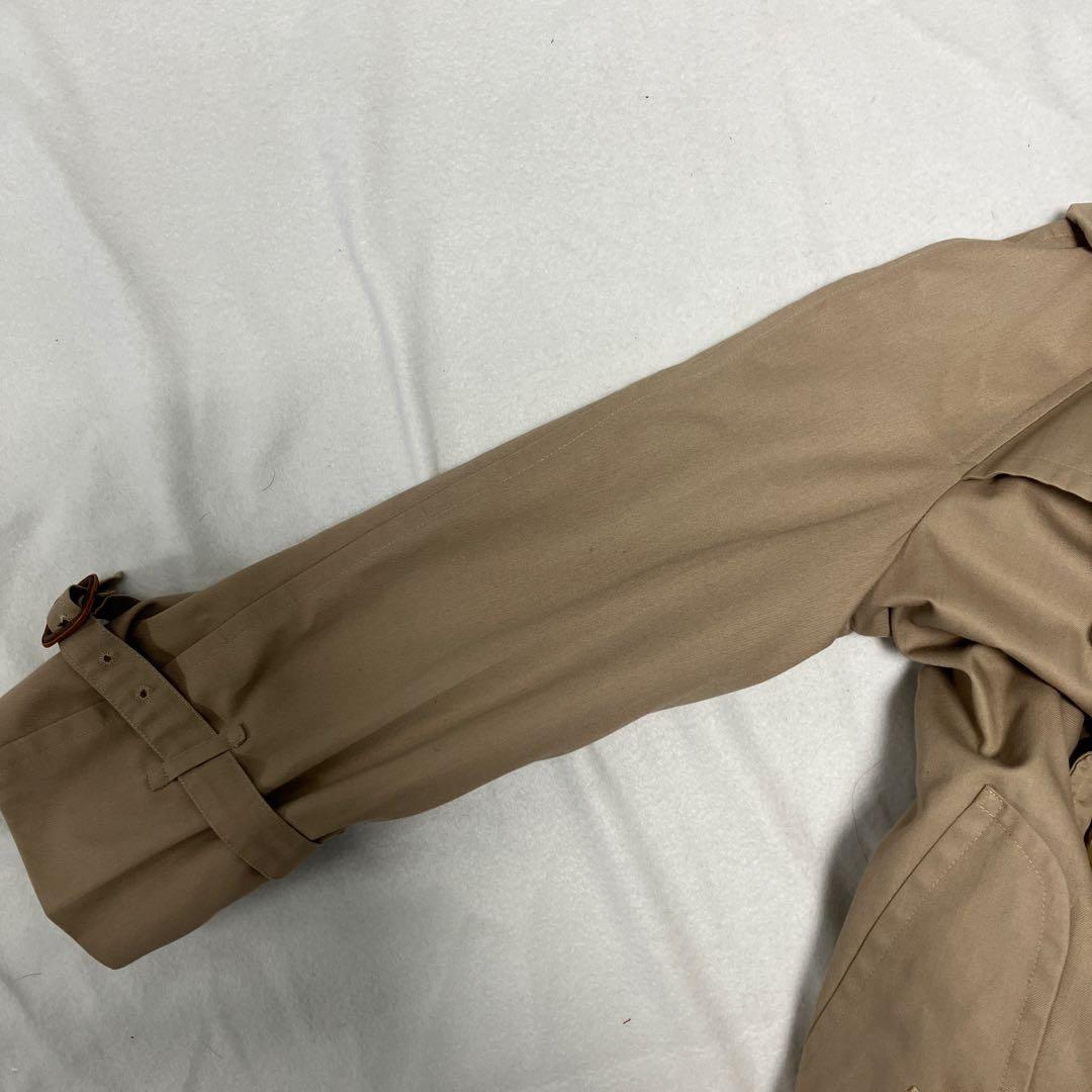 バーバリー チェック裏地 ベージュ トレンチコート ベルト付