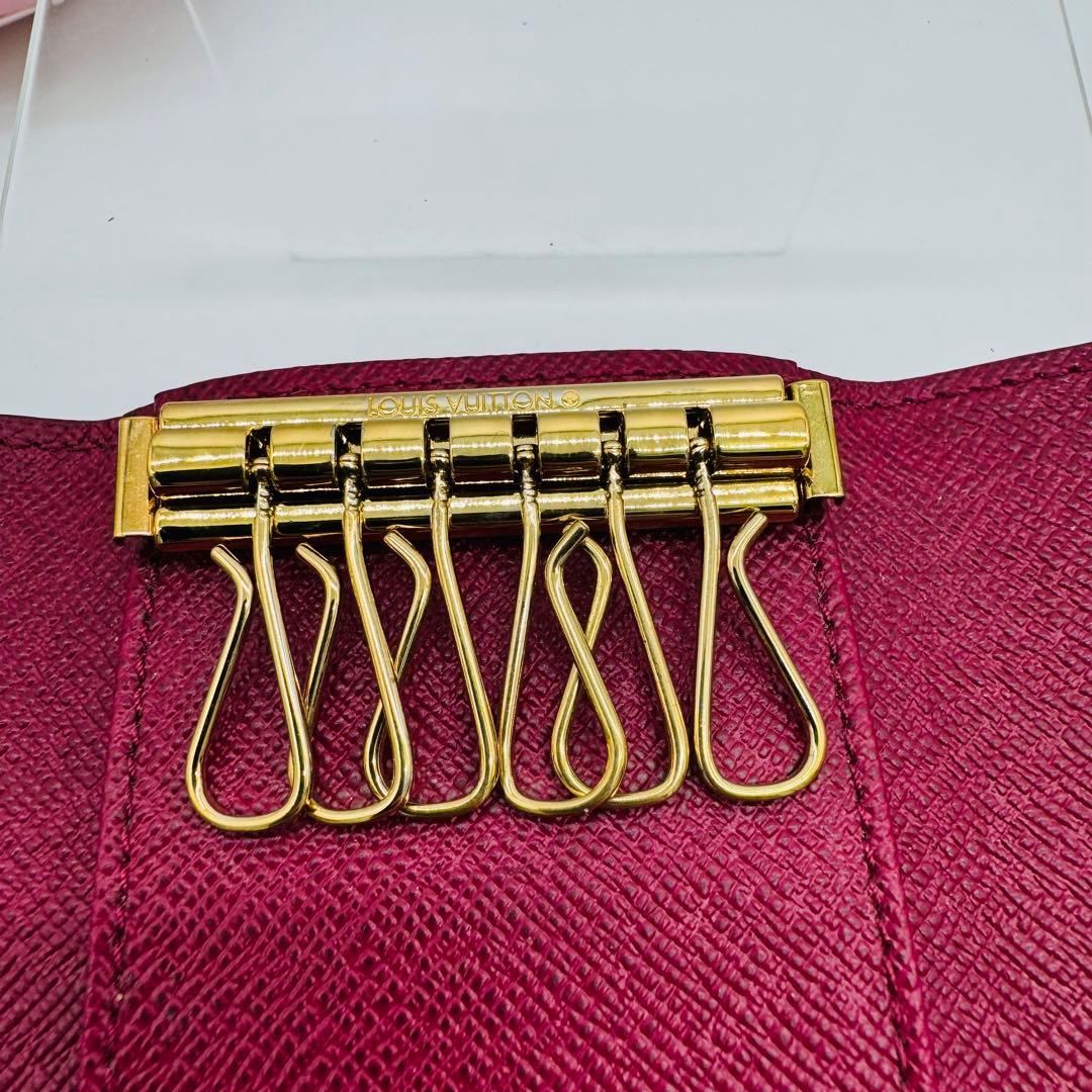 新型 ICタグ ルイヴィトン ミュルティクレ キーケース フューシャ 373