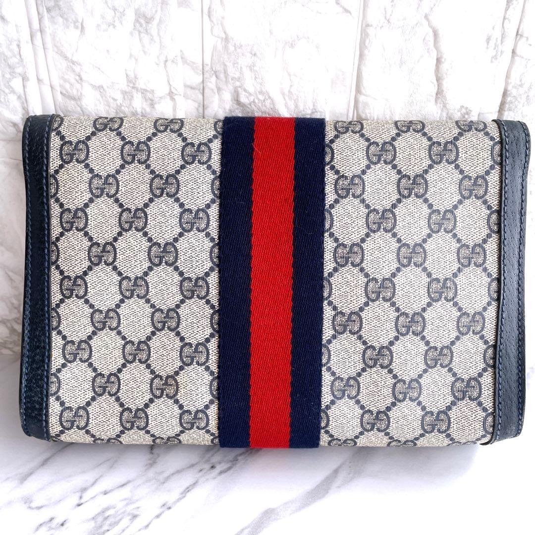 【希少✨️】Gucci(オールドグッチ)シェリー GGスプリーム クラッチバッグ