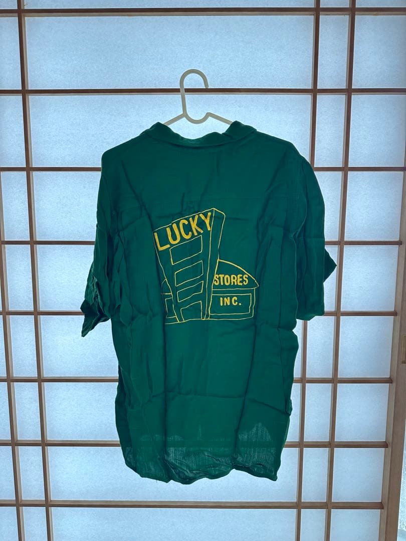 刺繍 開襟　ヴィンテージボウリングシャツ