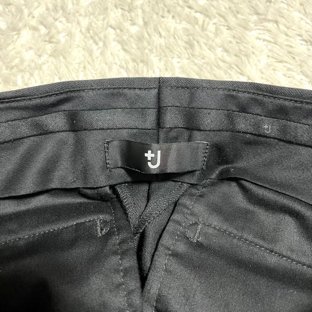 ✨極美品✨UNIQLO+J ビジネススーツ ブラック セットアップ 2ボタン 黒