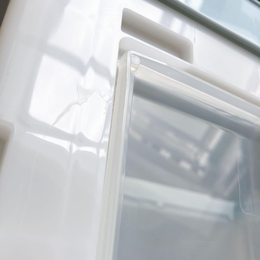 リス　折りたたみコンテナ4点セット　フロントオープン　ライトブルー　収納ボックス