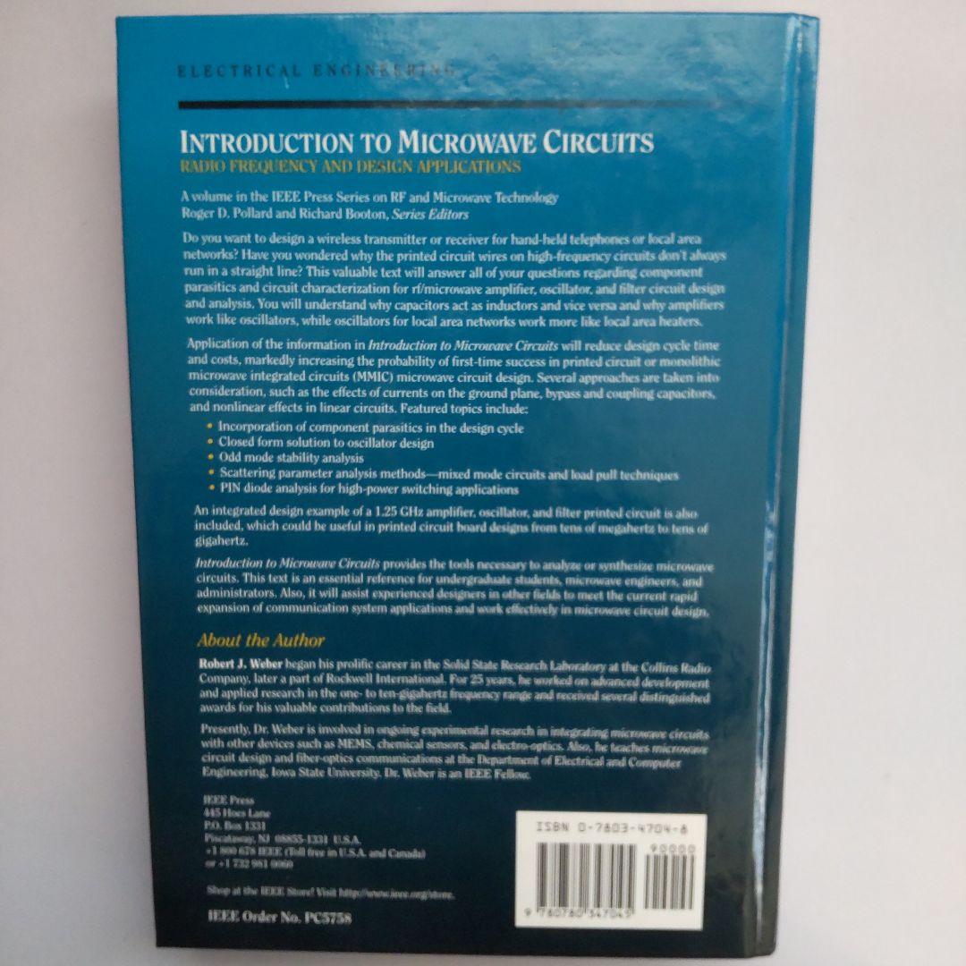 洋書 Introduction to Microwave Circuits