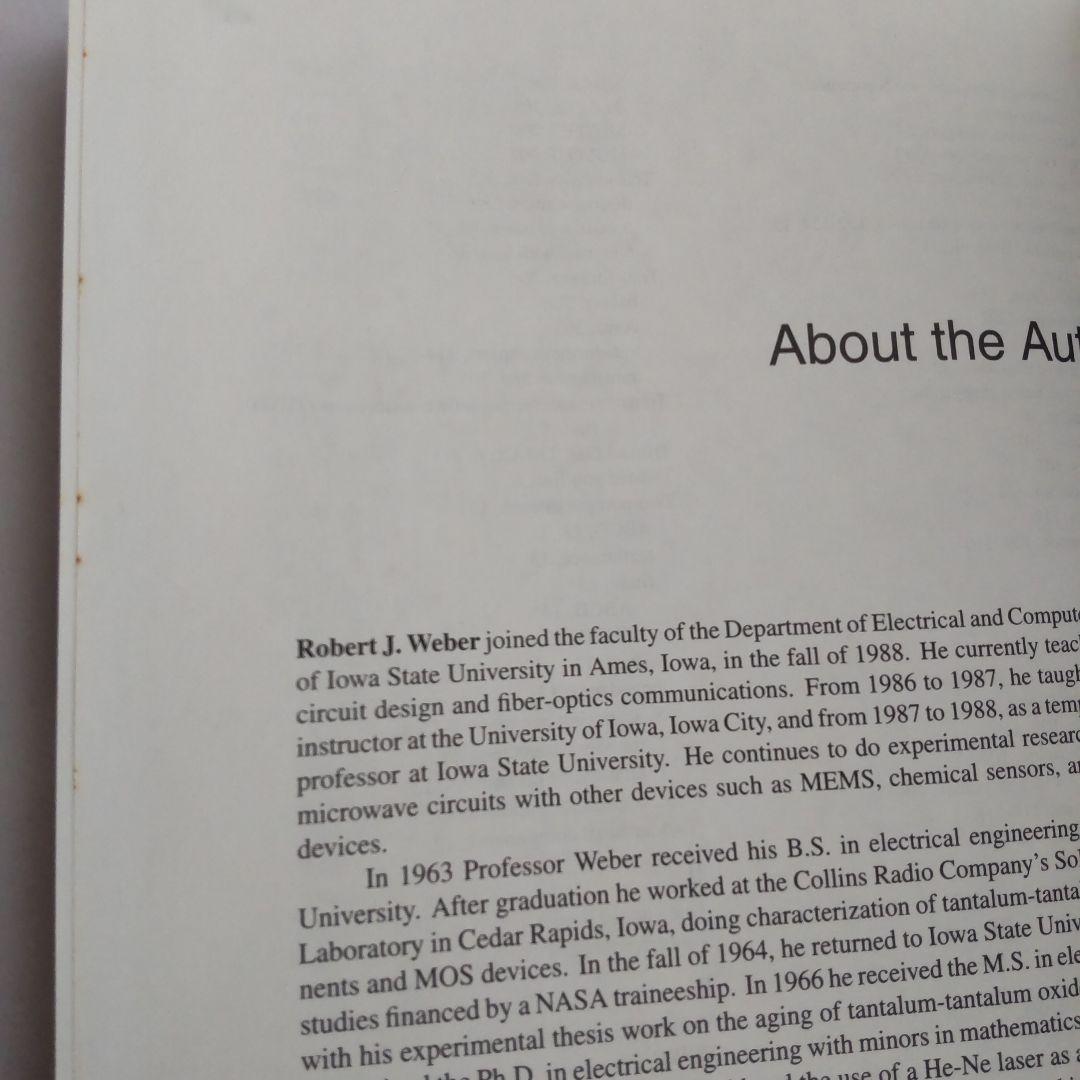 洋書 Introduction to Microwave Circuits