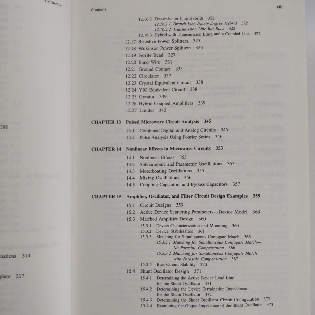 洋書 Introduction to Microwave Circuits