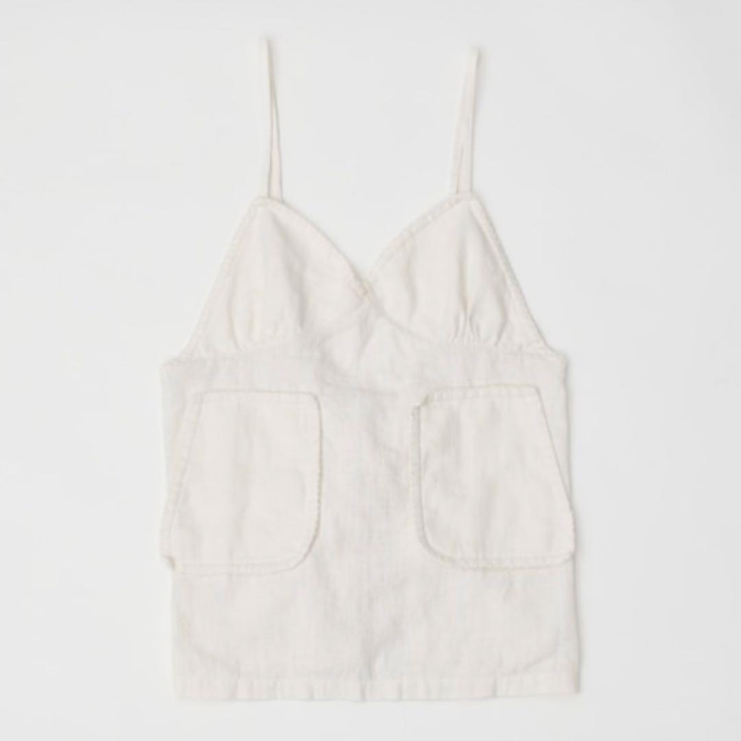 トップス papier Apron/white