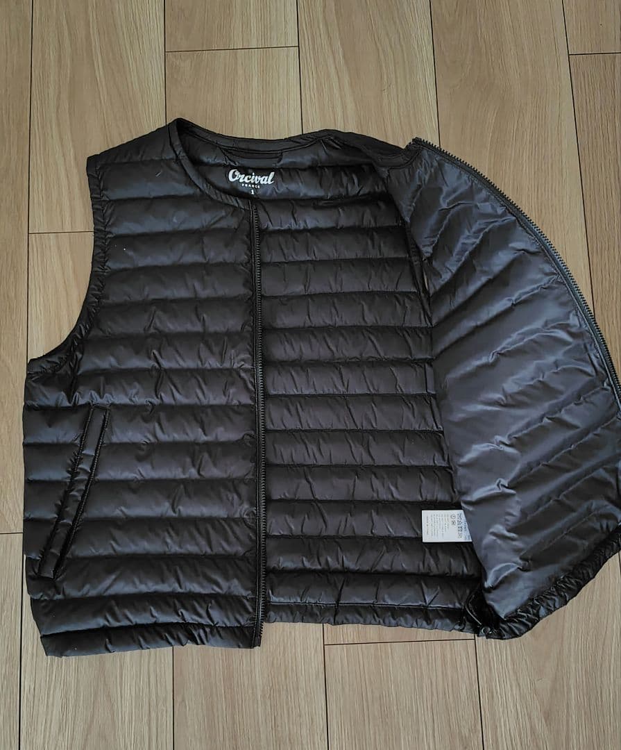 ORCIVAL オーシバル　ダウンベスト　インナーダウンベスト 　黒　М　Ｓ