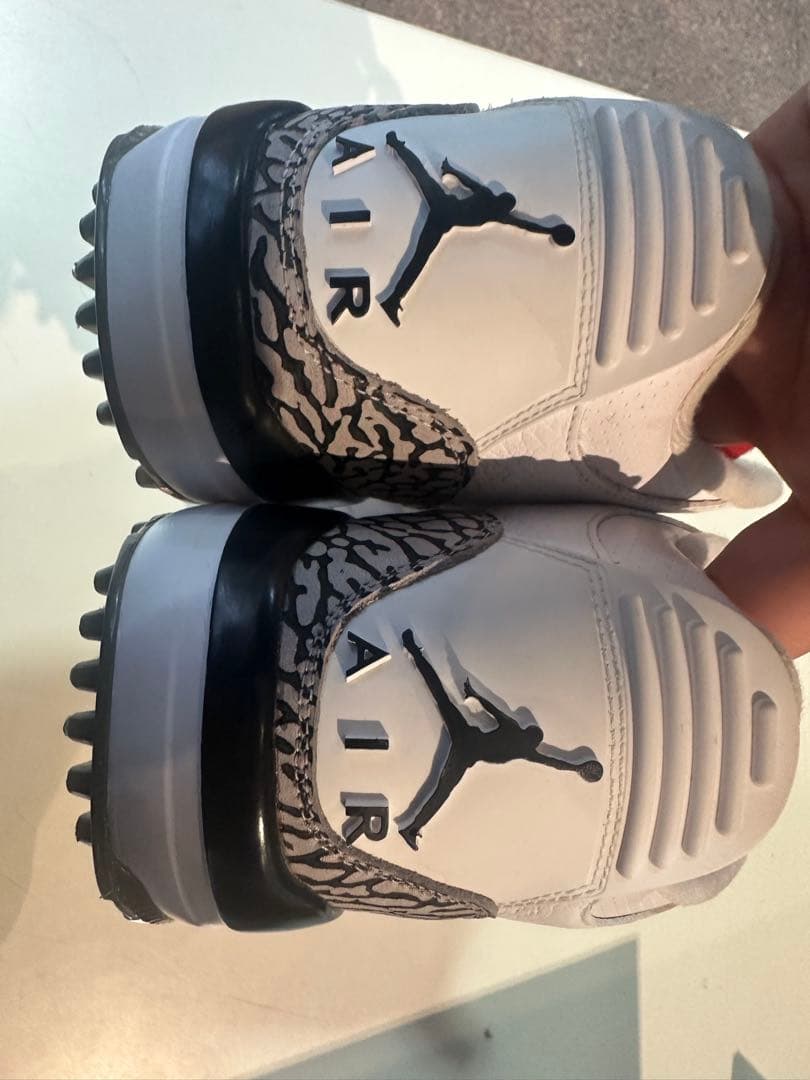 NIKE JORDAN 3 GOLF WHITE CEMENT US9.5 美品