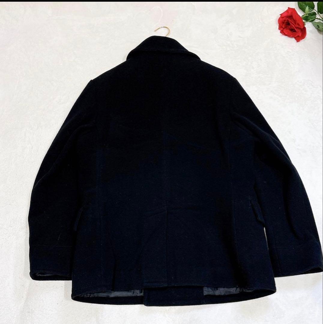【たか】新品同等　ポロラルフローレン　ピーコート ウール　ブラック　L