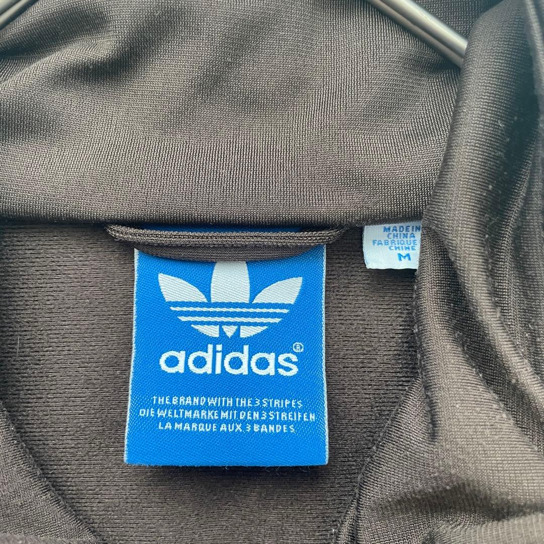 adidas トレフォイル　刺繍　トラック　ジャケット　ジャージ