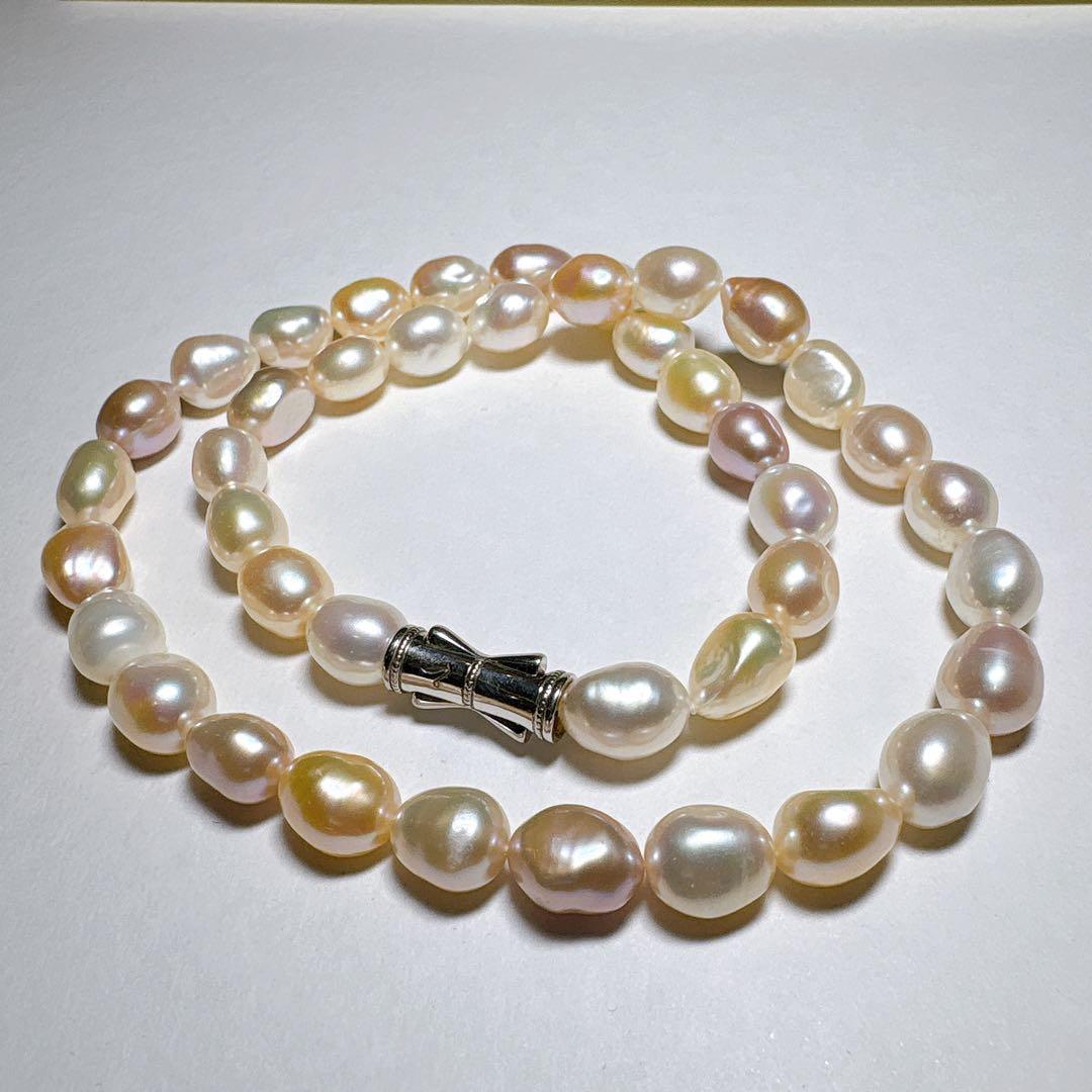 【極美品】TASAKI 田崎真珠 パールネックレス マルチカラー 鑑別書 箱