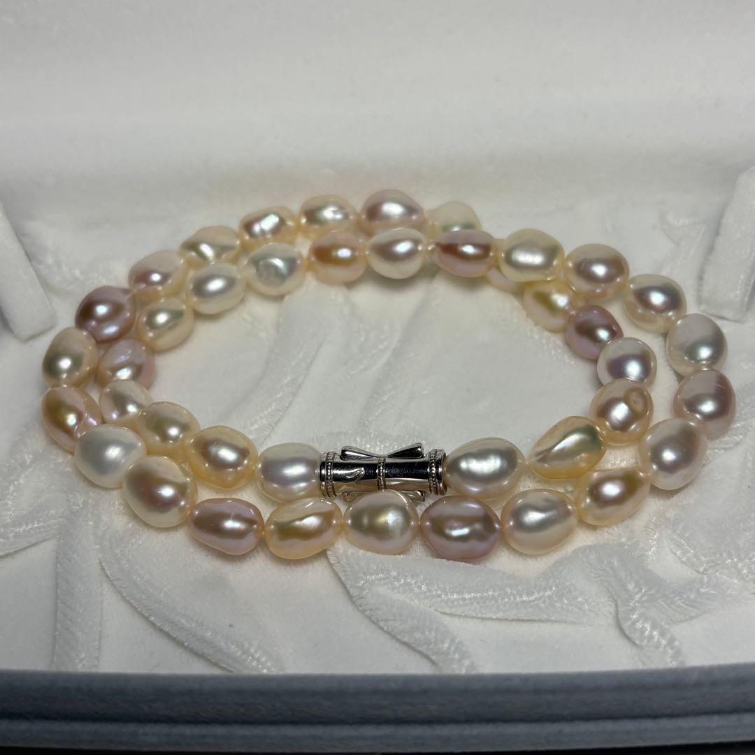 【極美品】TASAKI 田崎真珠 パールネックレス マルチカラー 鑑別書 箱