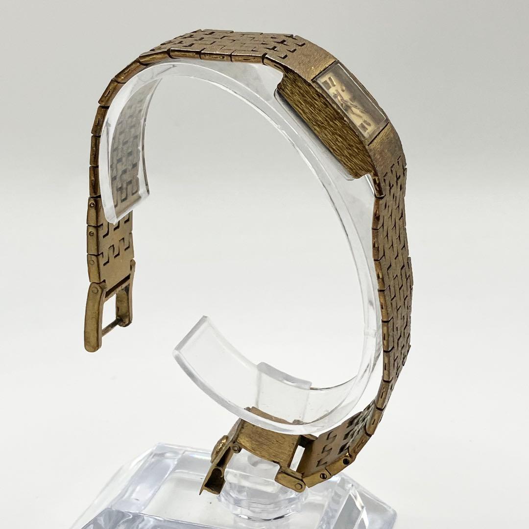 稼働品　RADO ラドー　スクエア ゴールド レディース　腕時計 手巻き